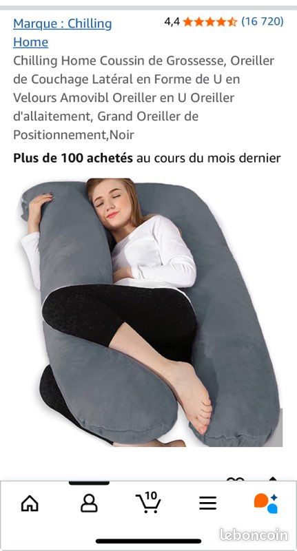 Chilling Home Oreillers De Grossesse Pour Dormir, Oreiller De Corps En Forme De U, Oreiller De
