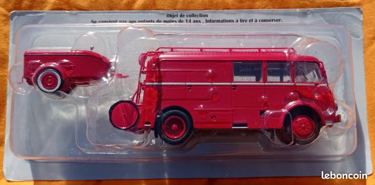 Berliet gla 5 f sapeurs-pompiers fourgon incendie 1/43 - Collection