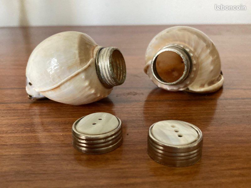 Salière poivrière vintage style marin