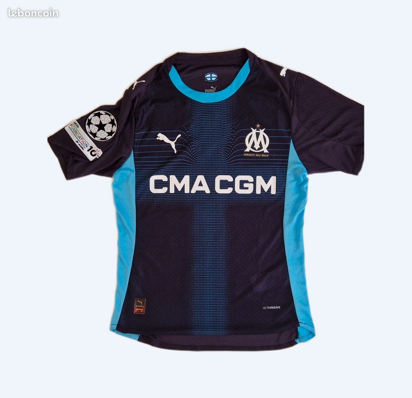 Maillot OM Extérieur Ligue des Champions Neuf Vêtements