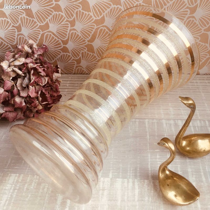 Vase Vintage Fifties 1950 Or (image 7)