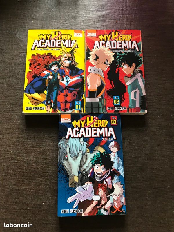 Manga my hero academia tome 1 a 3 (image 1)