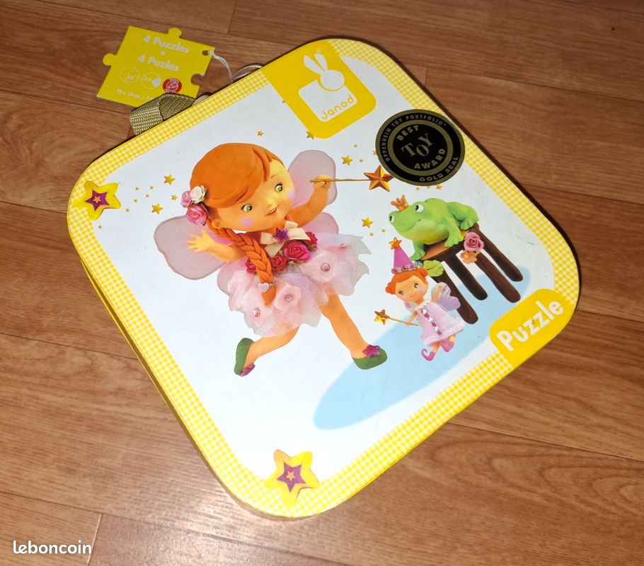 Malette 4 puzzles fée - Janod (image 1)