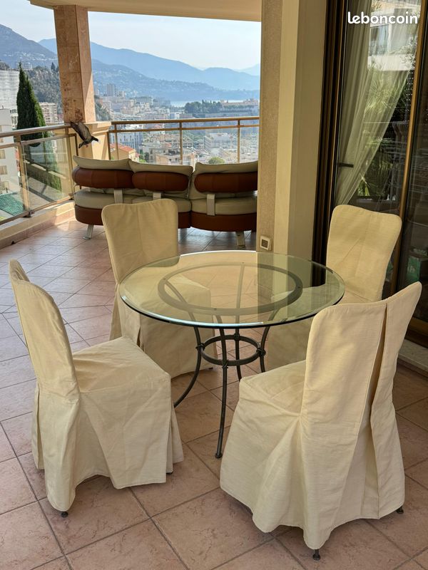 Ensemble de table et chaises en fer forgé CANTORI made in Italy (image 1)
