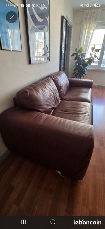 Canape cuir (image 1)
