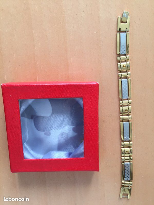 Bracelet plaqué or et argent (image 2)