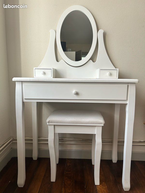 Coiffeuse avec tabouret (image 1)