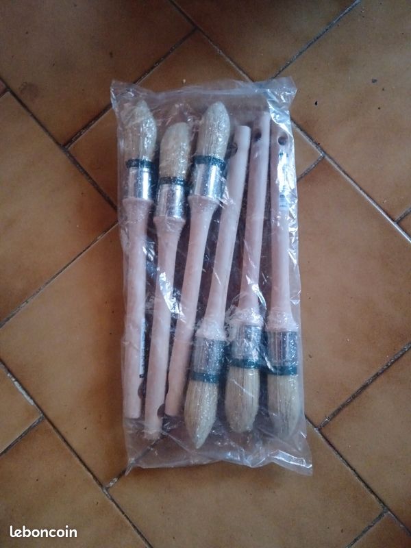 Lots de 6 brosse a rechampir nespoli neuves (image 1)