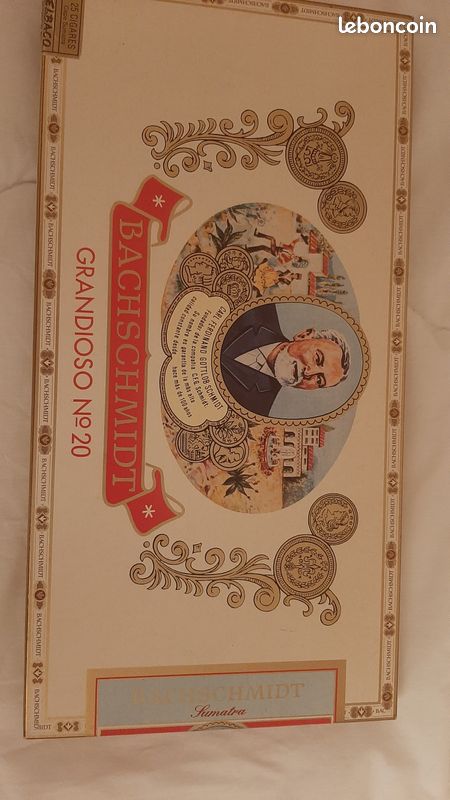 Boîte ancienne carton de cigares Bachschmidt (vide) (image 1)
