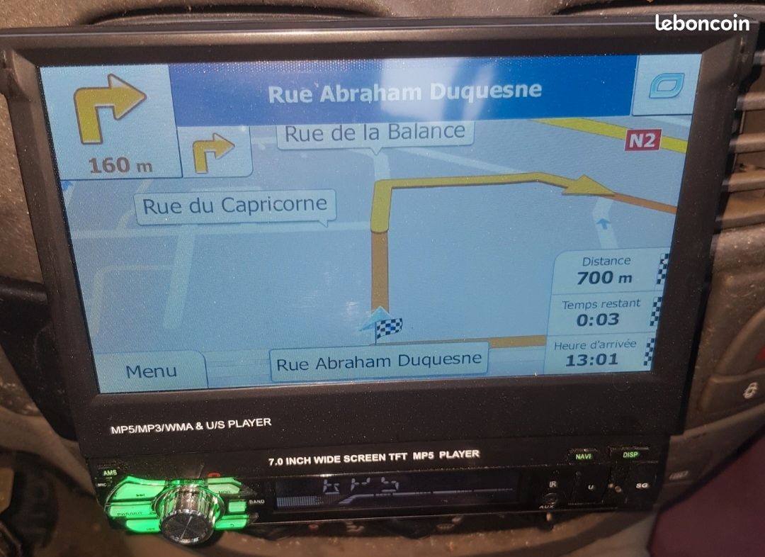 AWESAFE Autoradio Carplay 1 DIN Sans Fil 7'' IPS Écran Argent Carplay Android Auto Bluetooth SD Caméra De Recul Inclus - Auto