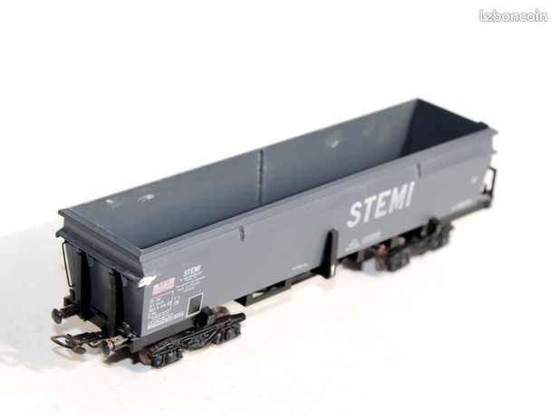 BA030 SMCF 107 Ho 1/87 Train Wagon trémie SNCF STEMI 533085 marron