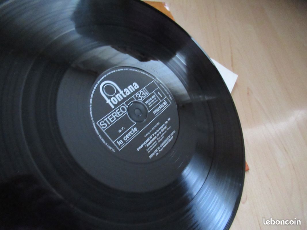 Disque vinyle 33 tours Album Beethoven Symphonie 7 Franz Konwitschny "Apothéose de la danse" Fontana (image 5)