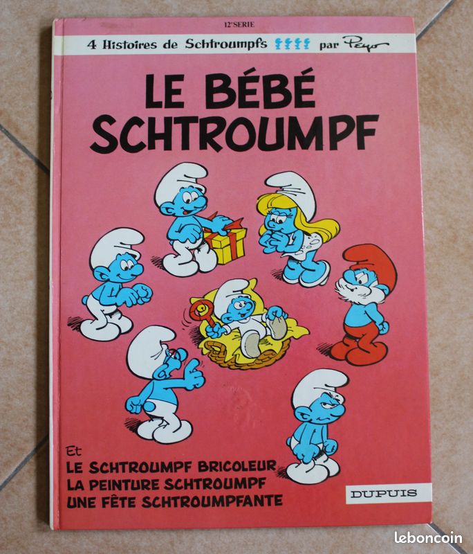BD 4 Histoires de Schtroumfs "Le Bébé Schtroumf" - T12 1984 (image 1)
