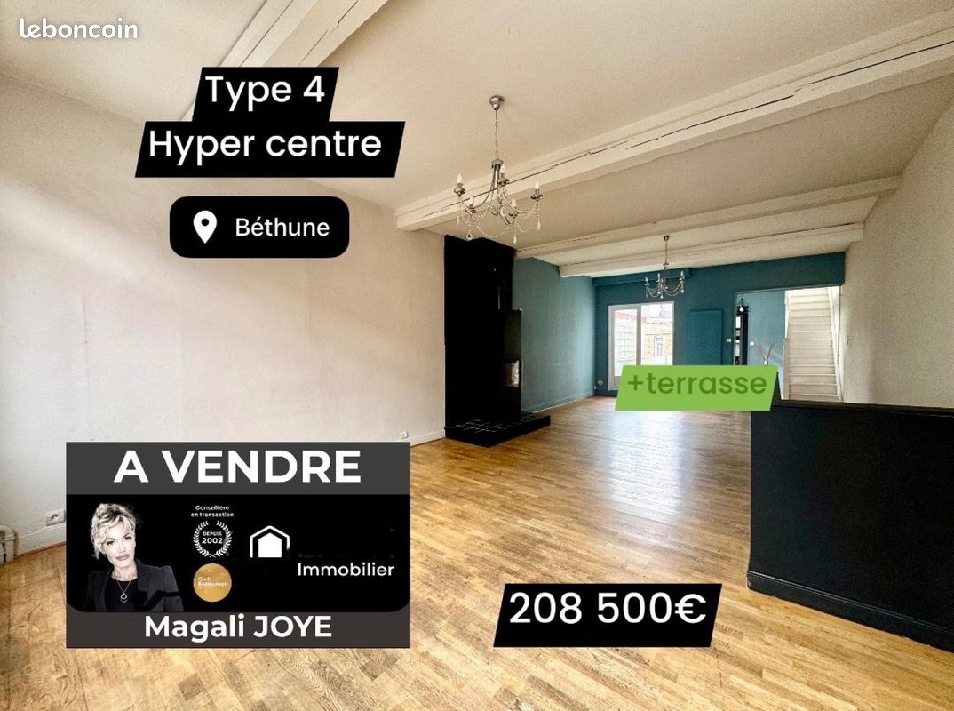 Appartement 5 pièces 158 m² · à Béthune · 158 m² · 208 500 €