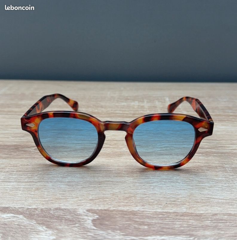 Lunettes De Soleil Style Moscot - Monture Noire Métal/Plastique - Verres Anti-Reflet - Neuf Avec Étiquettes