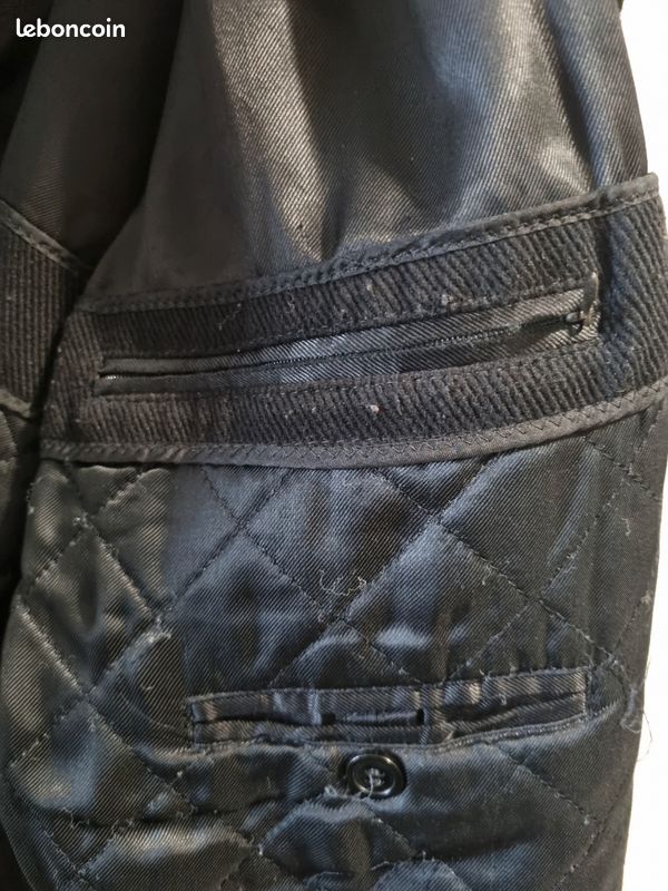 Manteau caban bleu marine/noir (image 3)