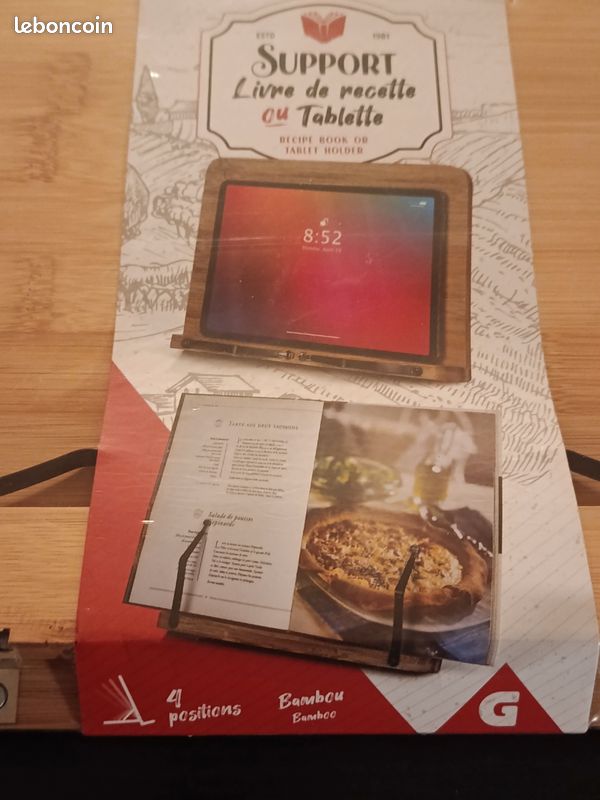 Neuf - Support pour tablette ou livre de recettes (image 3)