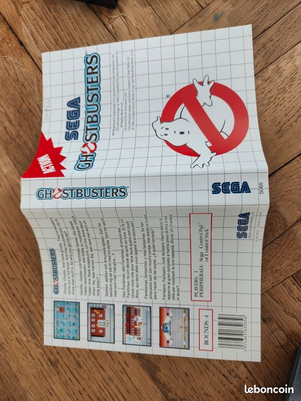 SEGA Master System Jeu GHOSTBUSTERS
