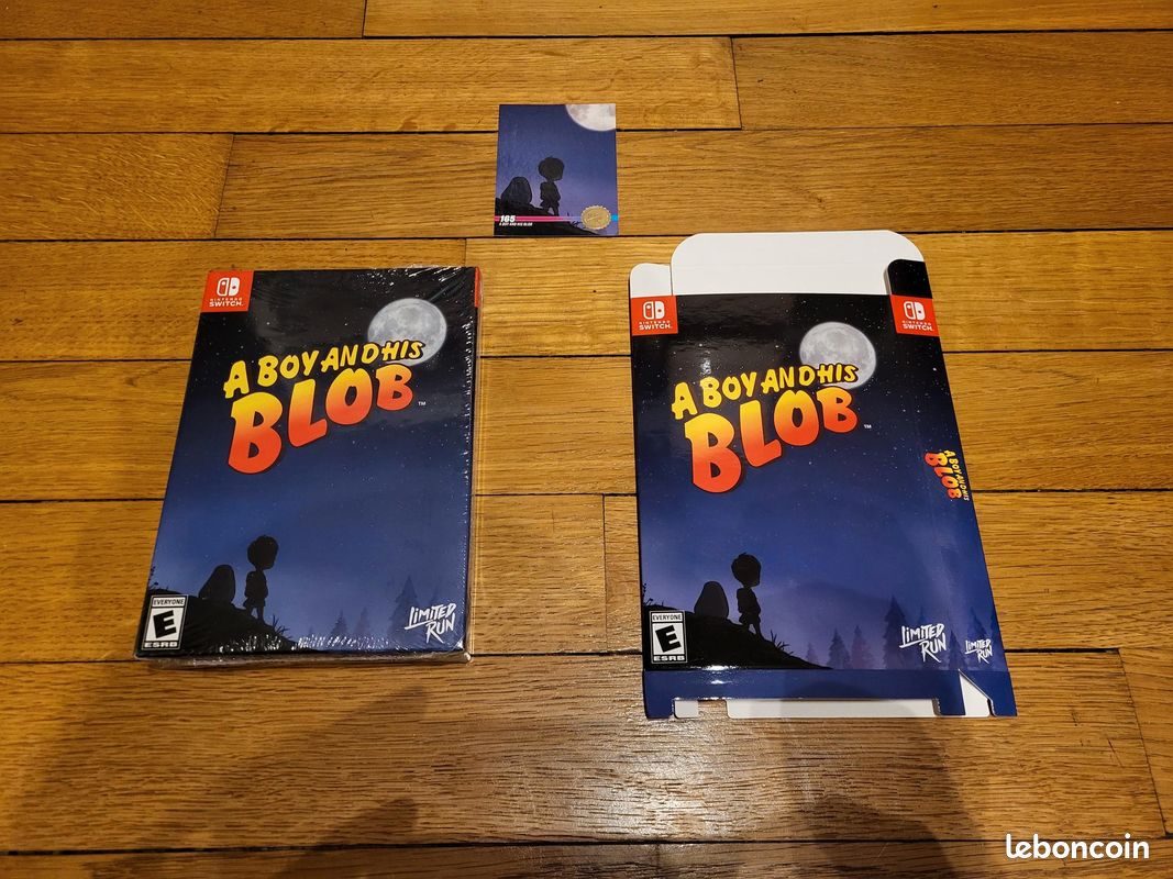 A Boy And His Blob Deluxe Edition + Jaquette rechange + Card #165 Nintendo Switch Neuf Sous Blister (image 1)