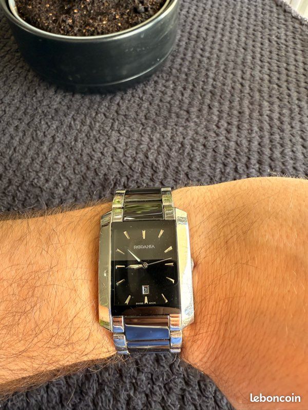 Montre Rodania céramique noire - Quartz (image 5)
