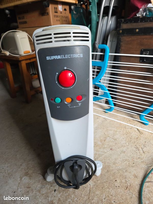 Radiateur électrique à Bain D'huile Supra - Chauffage D'appoint Neuf, Design Compact