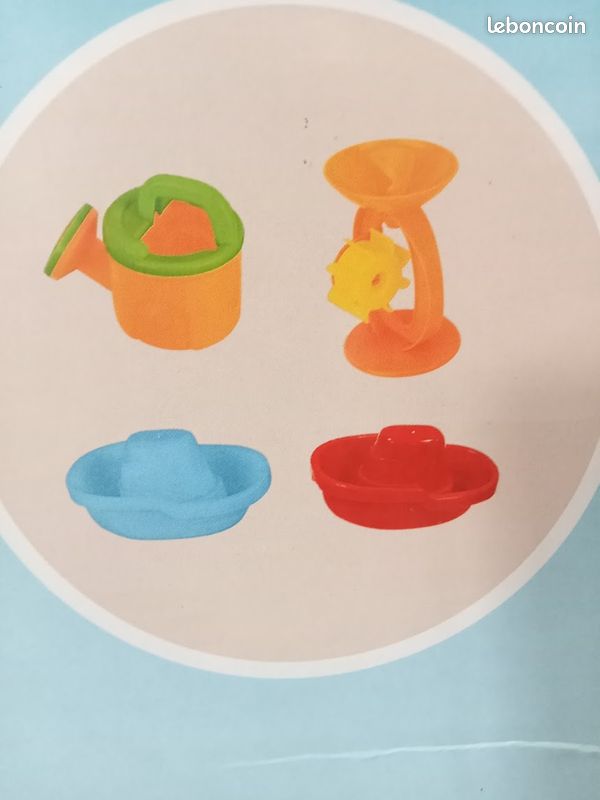 Mxzzand ensemble de jouets de plage pour enfants Table de jeu de sable et d'eau Table de bac à