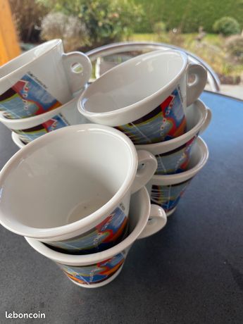 6 TASSES A CAFE FOLLIET (beige