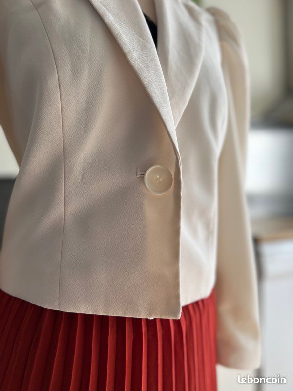 Blazer Beige écru Femme Pimkie Taille 34 - État Neuf (sans étiquettes)