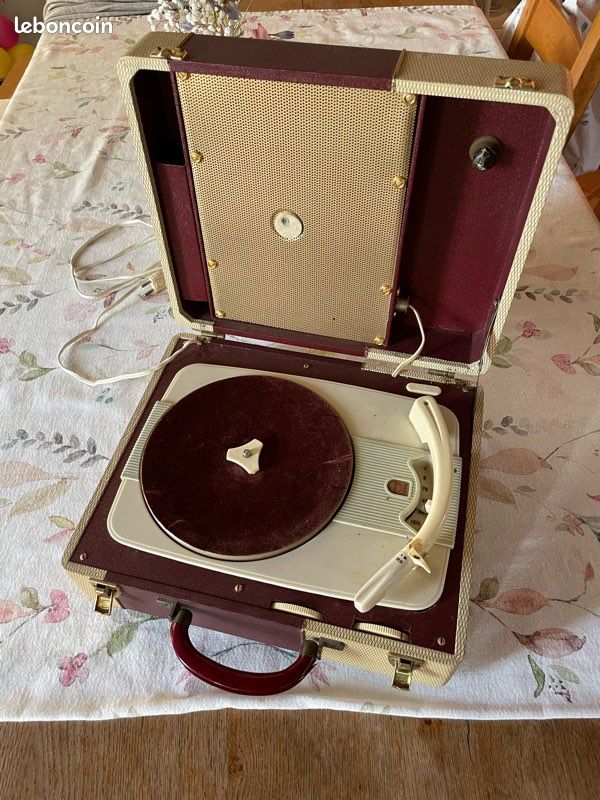 🎶 Tourne-disque valise Philips – Années 50/60 – À restaurer (image 1)