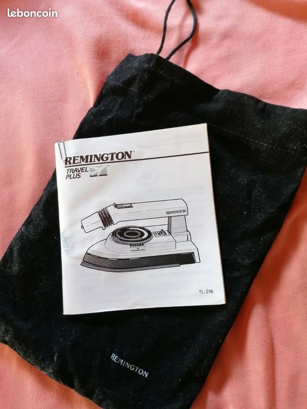 Fer à Repasser Voyage Remington TL-216 Vapeur – Sac Inclus 230/120v