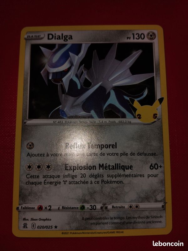 Carte pokémon holographique dialga 020/025 (image 1)
