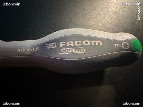FACOM AX30X125ST Tournevis PROTWIST INOX pour vis Torx T30 (image 2)