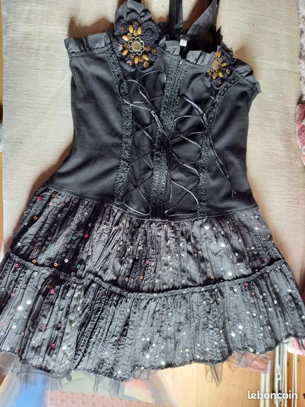 Robe de soirée noire TU- 12-14 ans (image 3)