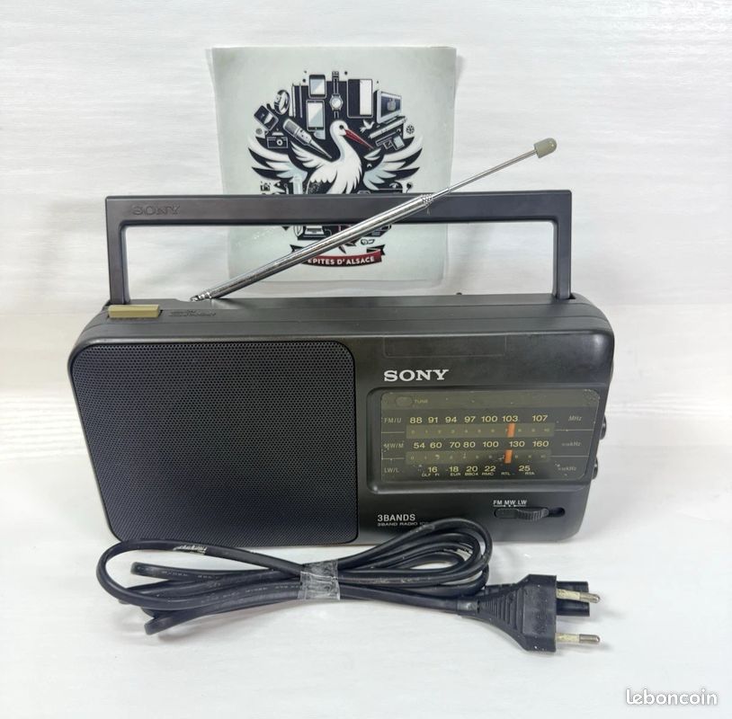 Radio Portable Sony icf-790l Radio fm/lw/mw Tuner Digital à Piles Secteur TBE - Photo, audio & vidéo