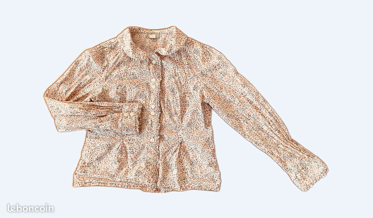 Chemisier Cyrillus fille 8 ans chemise à manches longues (image 1)