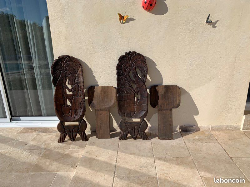 Salon artisanal en bois exotique (image 3)