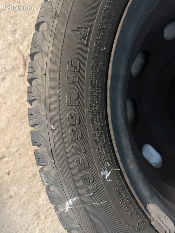 Vente 4 roues complètes PNEUS MICHELIN Alpin 195/55 R15 (image 8)