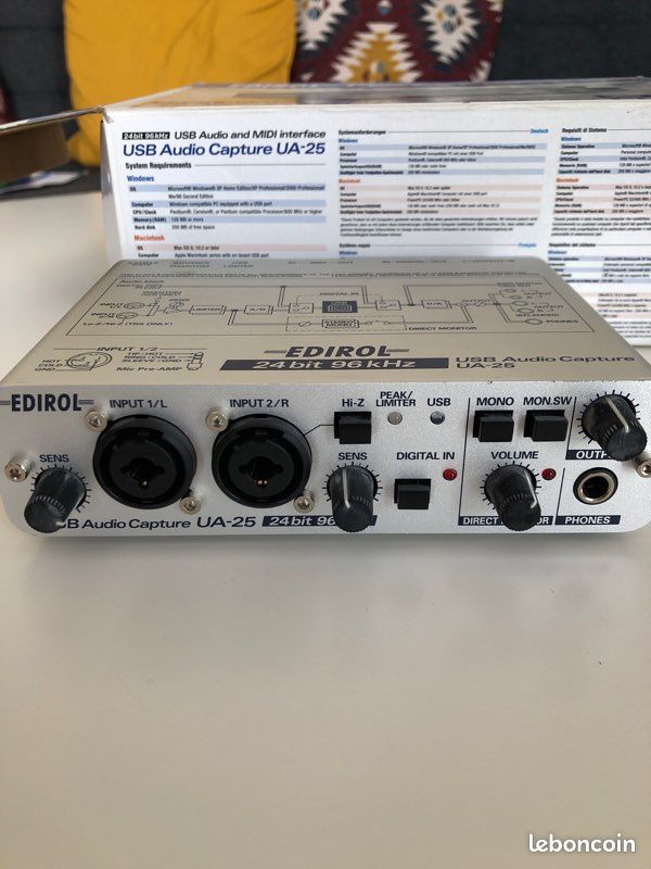 Carte son EDIROL Audio Capture UA-25 (image 2)