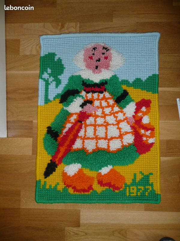 Tapis en laine "Bécassine" (image 1)