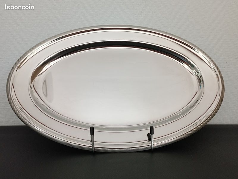 Grand plat de service ovale en inox Letang et Rémy neuf | UK