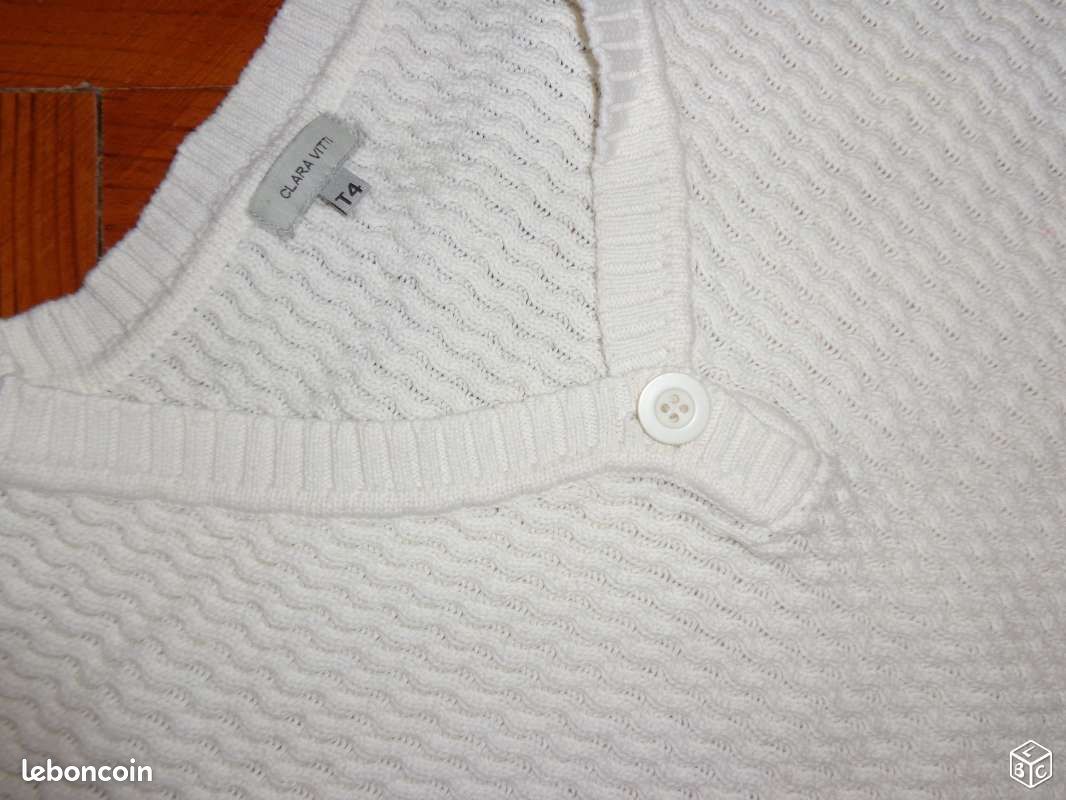 Pull écru "CLARA VITTI" T4 (image 2)