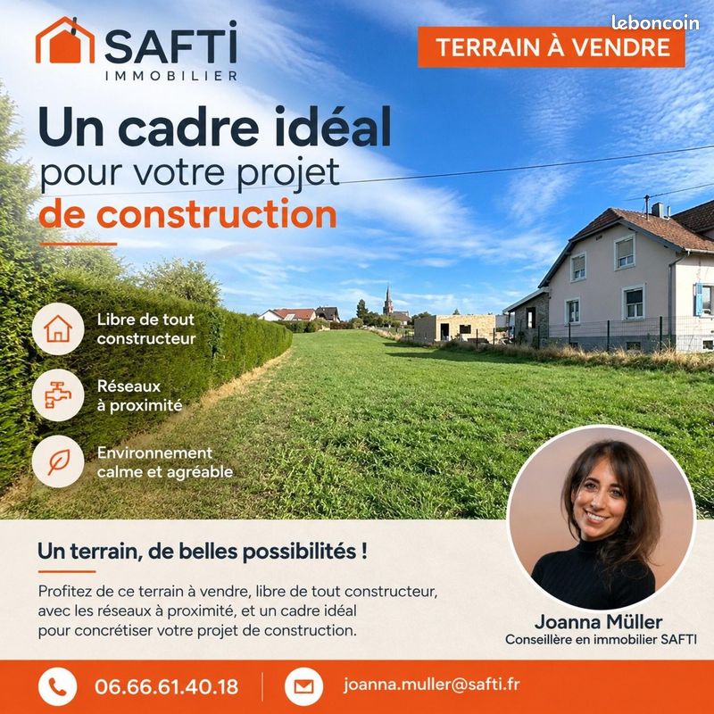 Terrain 1907 m² · à Dannemarie · 1 907 m² · 72 200 €