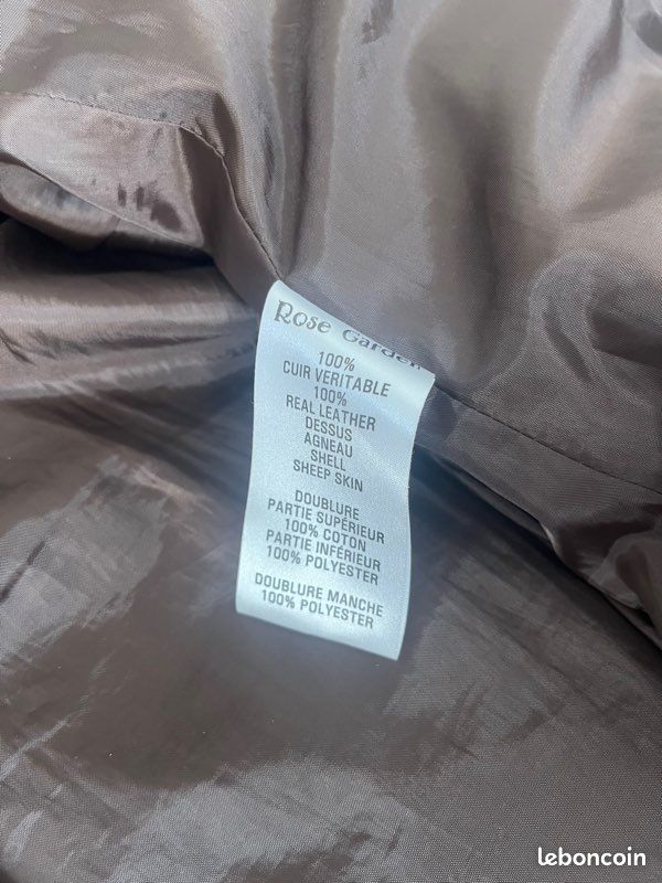 Blouson en cuir femme taille L (image 3)