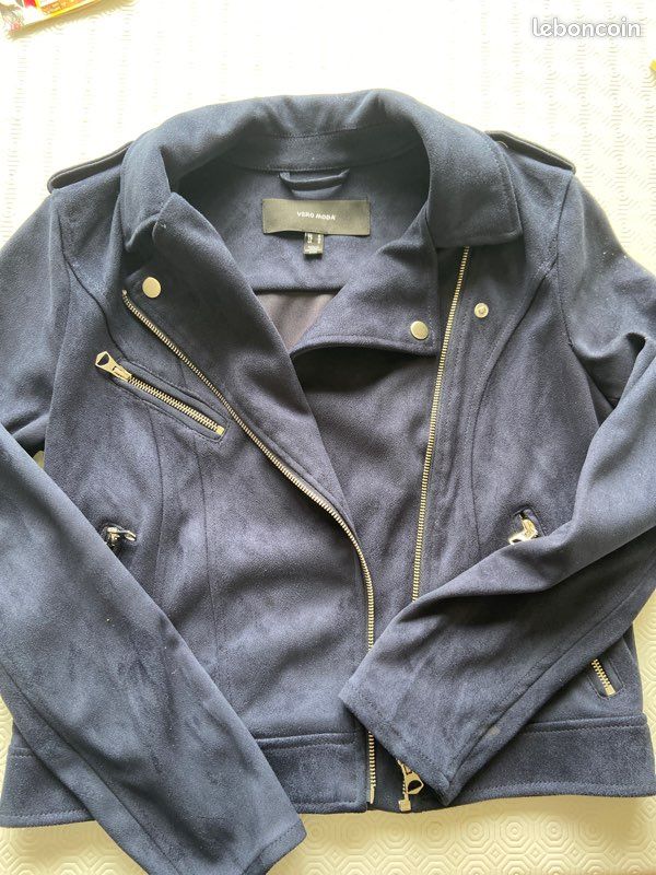 Blouson femme bleu (image 1)