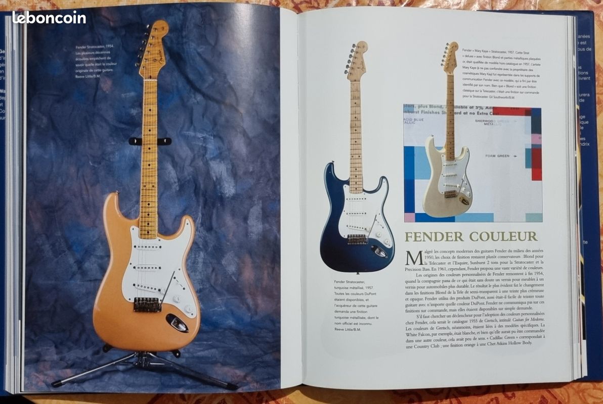 Livre Guitares photographique, taille A4 - Instruments de musique