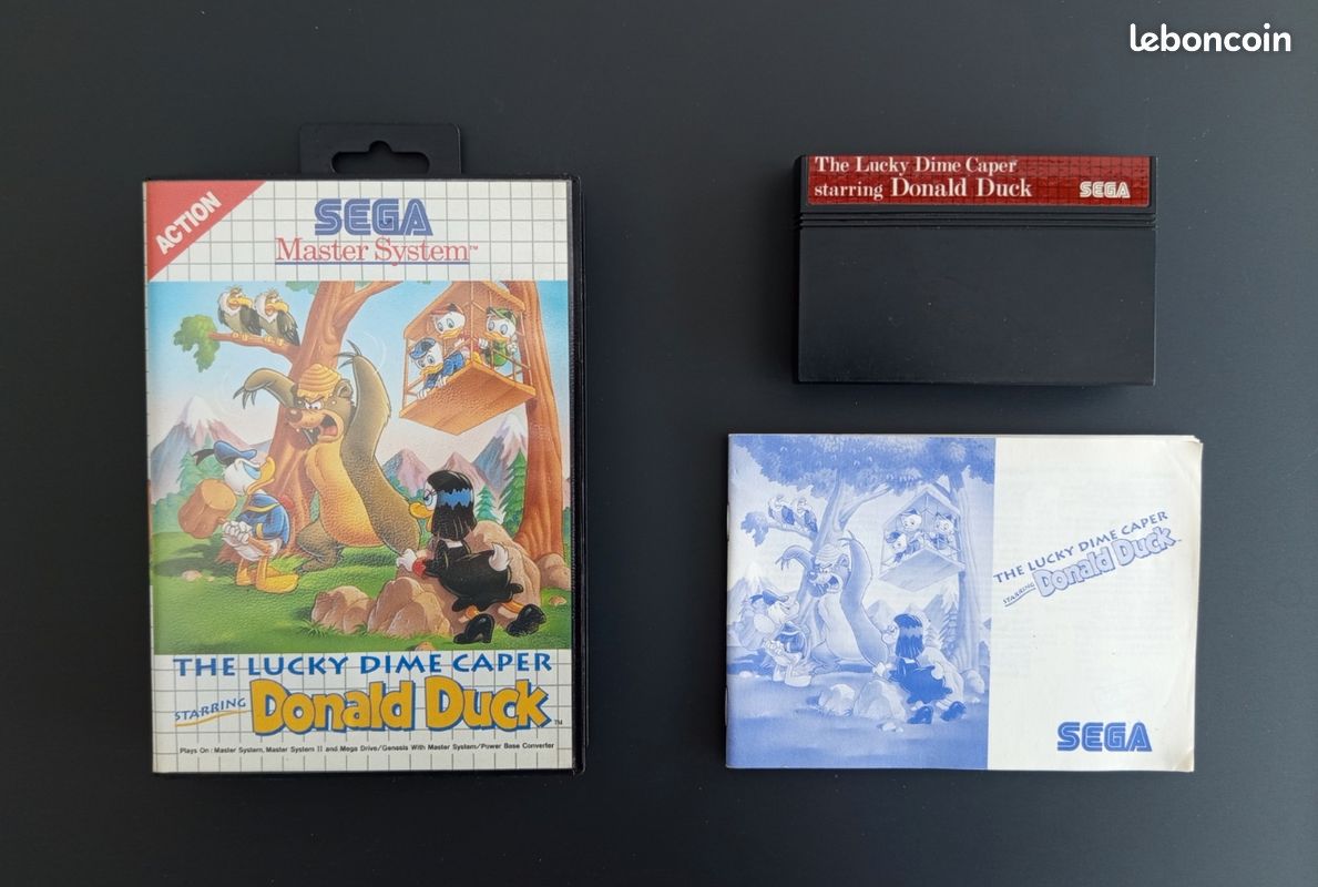 Jeu The Lucky Dime Caper Sur SEGA Master System - Donald Duck - Complet