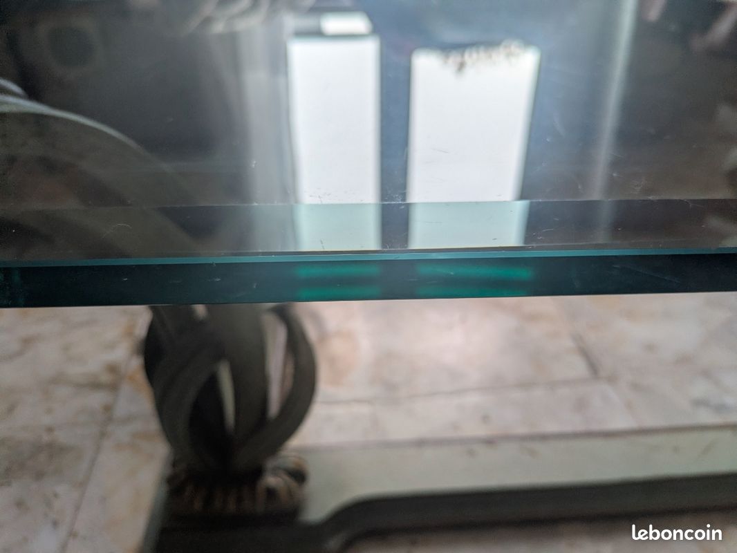 Table basse en verre (image 1)