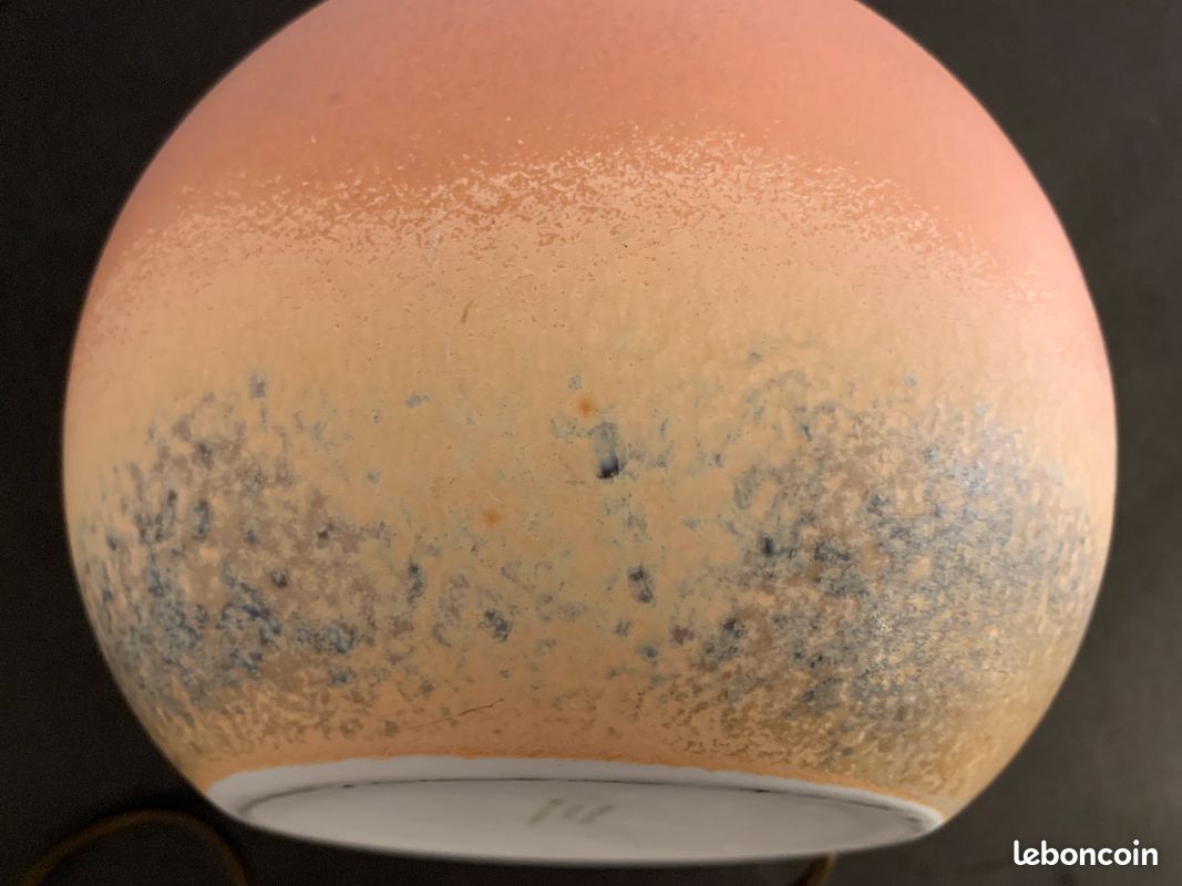 Lampe boule porcelaine vintage Virebent (image 13)
