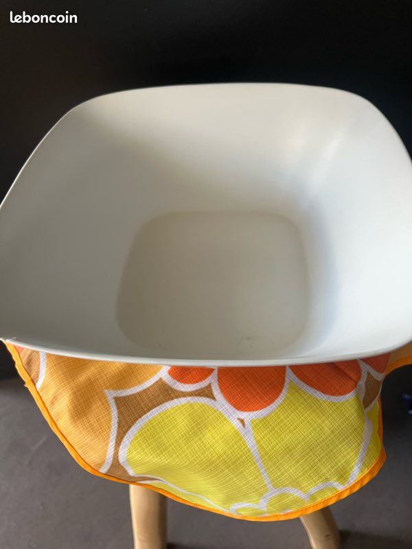 Saladier Vintage Tefal Camping Années 60, Mélamine Motif Fleurs, Bon état