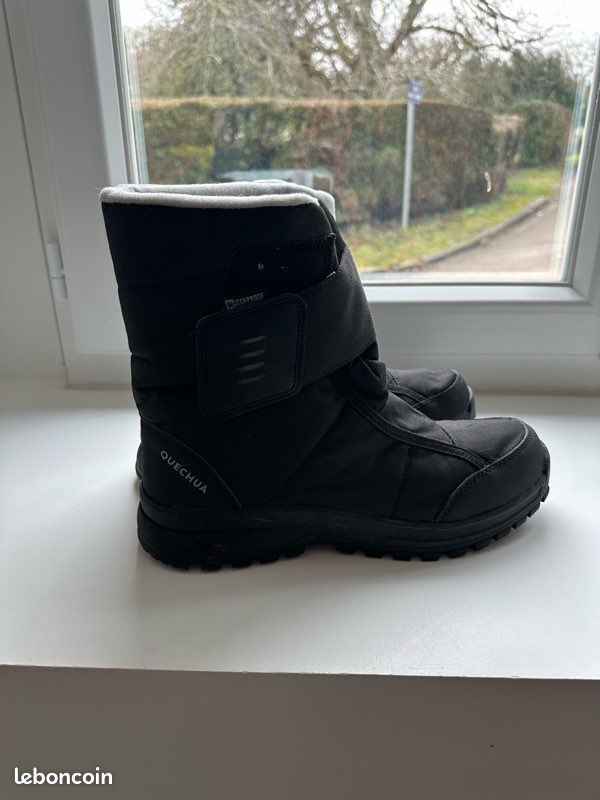 Bottes De Neige Chaudes Doublées Homme Femme - Chaussures Extérieur Antidérapantes Ski Marche - Grande Taille
